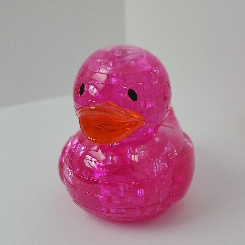 Pink 3D Duck Puzzle (Assembled)